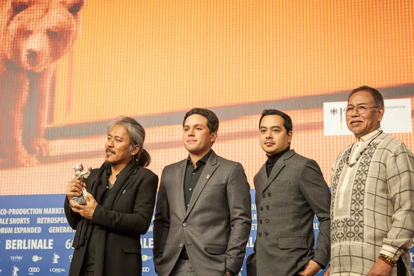 Paul Soriano, John Lloyd Cruz, director Lav Diaz — Stockfoto