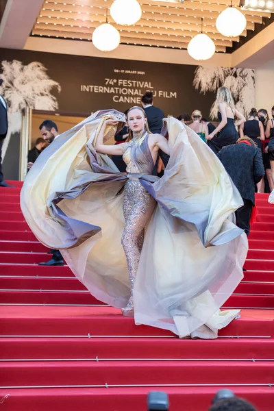 Cannes Francia Luglio 2021 Polina Pushkariova Partecipa Alla Proiezione Son — Foto Stock