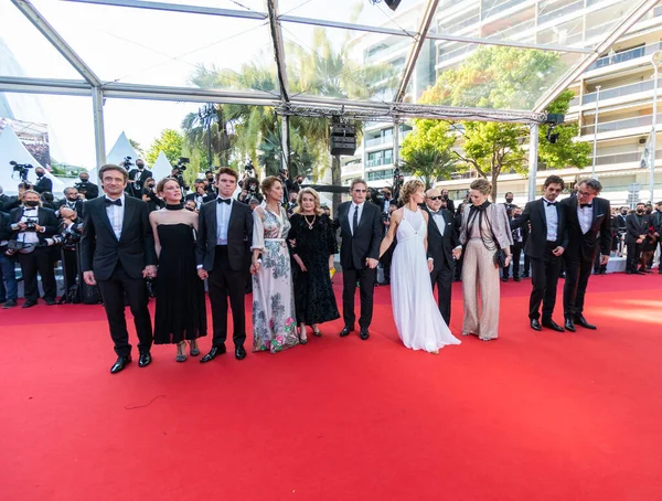 Cannes フランス 2021年7月10日 Lou Lampros Oskar Morgan Melissa George Cecile — ストック写真