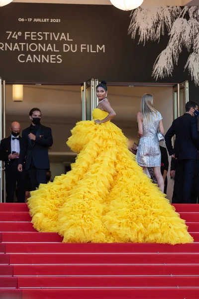 Cannes Francia Luglio 2021 Farhana Bodi Influencer Moda Bellezza Nata — Foto Stock