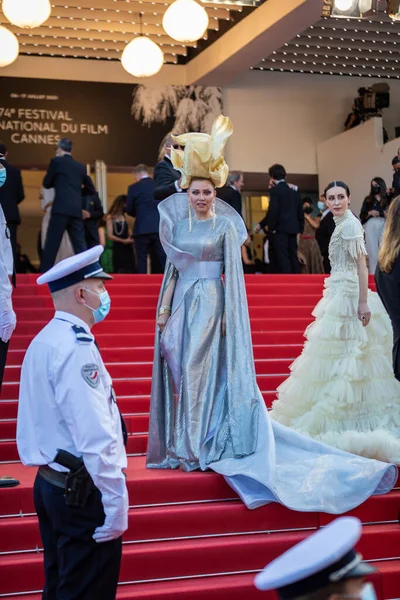 Cannes Γαλλια Ιουλιου 2021 Έλενα Λενίνα Παρευρίσκεται Στην Τελετή Προβολής — Φωτογραφία Αρχείου