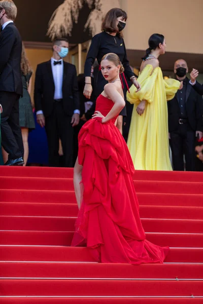 Cannes Francia Julio 2021 Modelo Ucraniana Anastasiia Bondarchuk Asiste Ceremonia — Foto de Stock