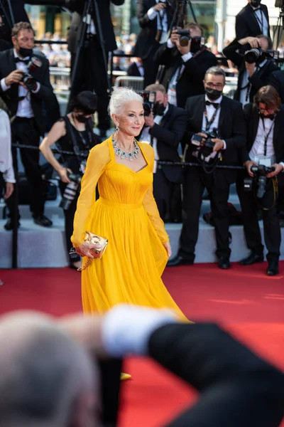 Cannes Frankrijk Juli 2021 Dame Helen Mirren Woont Vertoning Openingsceremonie — Stockfoto