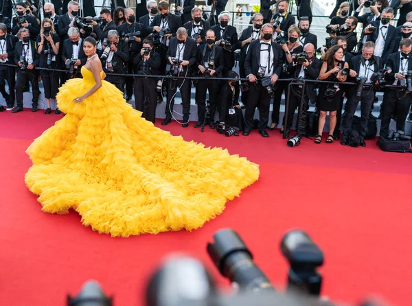 Cannes Francia Luglio 2021 Farhana Bodi Influencer Moda Bellezza Nata — Foto Stock