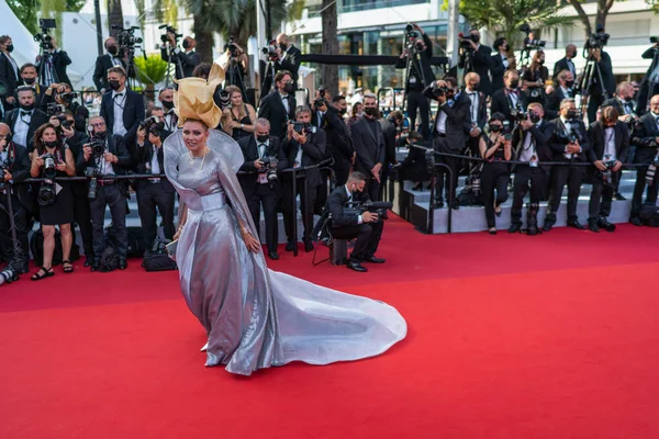 Cannes France July 2021 Lena Lenina Attends Annette Screening Opening — Stock Photo, Image