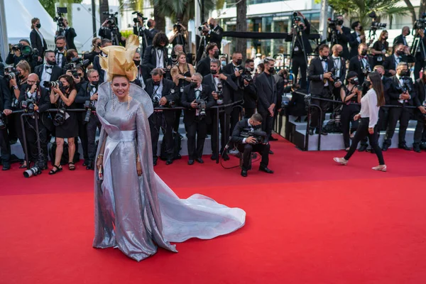 Cannes França Julho 2021 Lena Lenina Assiste Cerimónia Exibição Abertura — Fotografia de Stock