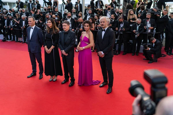 Cannes Frankrike Juli 2021 Elvira Gavrilova Röda Mattan För Öppnandet — Stockfoto