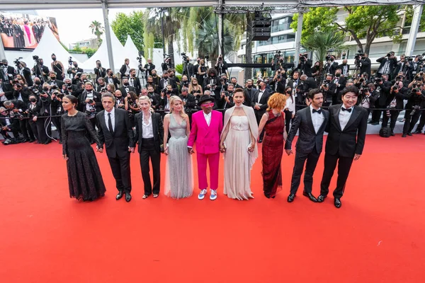 Cannes Frankrike Juli 2021 Spike Lee Song Kang Maggie Gyllenhaal — Stockfoto