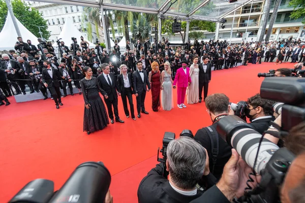 Cannes Frankrike Juli 2021 Spike Lee Song Kang Maggie Gyllenhaal — Stockfoto