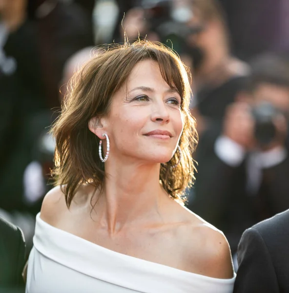 Cannes Francie Června 2021 Francouzská Herečka Sophie Marceauová Přijíždí Projekci — Stock fotografie