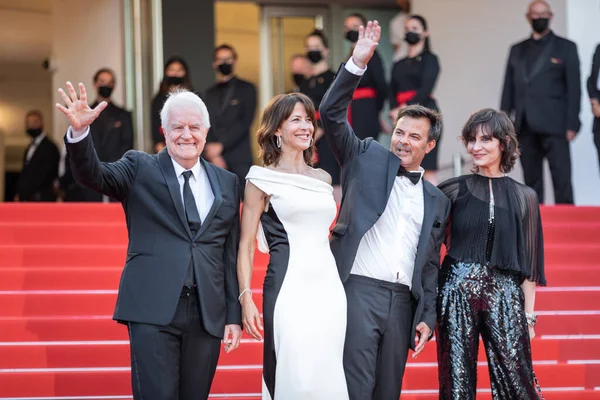 Cannes Francia Julio 2021 Actor Francés Andre Dussollier Actriz Francesa — Foto de Stock