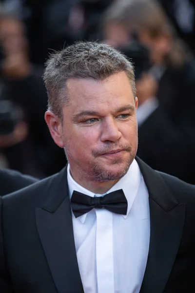 Cannes Francia Julio 2021 Actor Estadounidense Matt Damon Posa Cuando — Foto de Stock