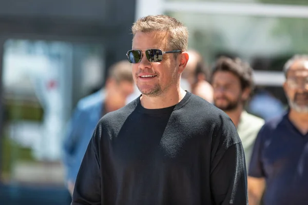 Cannes France July 2021 Actor Matt Damon Smiles Photocall Film — Stock Photo, Image
