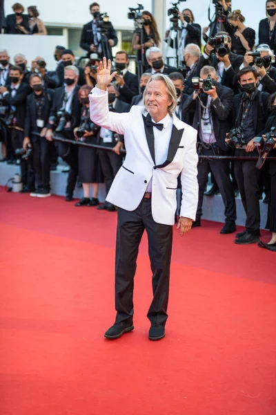 Cannes Francia Julio 2021 Actor Estadounidense John Savage Llega Para — Foto de Stock