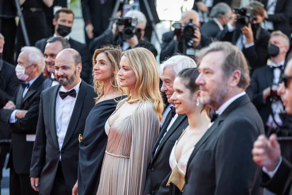 Cannes France Juillet 2021 Olivier Rabourdin Daphne Patakia Paul Verhoeven — Photo