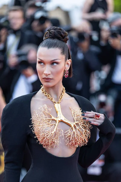 Cannes Franța Iulie 2021 Bella Hadid Participă Proiecția Tre Piani — Fotografie, imagine de stoc