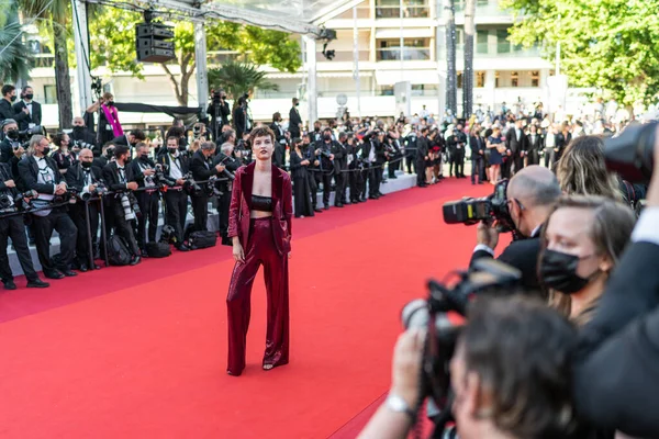 Cannes Frankrike Juli 2021 Clara Depin Deltar Visningen Tre Piani — Stockfoto