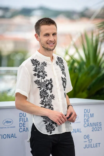 Cannes França Julho 2021 Anders Danielsen Lie Participa Fotochamada Bergman — Fotografia de Stock