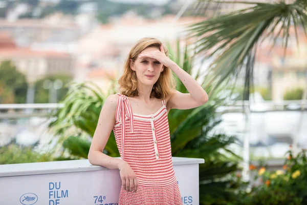 Cannes France Juillet 2021 Réalisatrice Mia Hansen Love Assiste Photocall — Photo