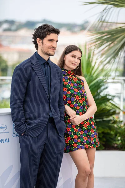 Cannes Γαλλια Ιουλιου 2021 Laetitia Casta Και Louis Garrel Παρευρίσκονται — Φωτογραφία Αρχείου