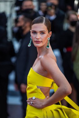 CANNES, FRANCE - 13 Temmuz 2021: Noel Capri Berry, 74. Geleneksel Cannes Film Festivali 'nde 