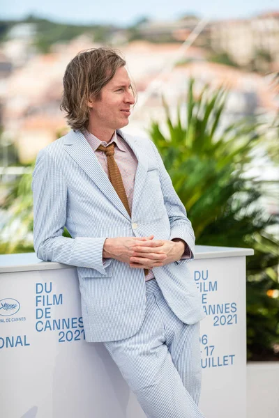 Wannes France Temmuz 2021 Yıllık Cannes Film Festivali Sırasında Wes — Stok fotoğraf