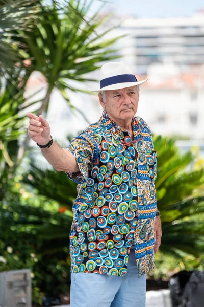 Cannes Frankrike Juli 2021 Bill Murray Deltar Fotokameran French Dispatch — Stockfoto