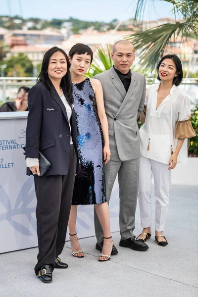 Cannes Frankreich Juli 2021 Miyii Huang Und Regisseur Jiazuo Beim — Stockfoto