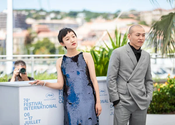 Cannes France July 2021 Miyii Huang Director Jiazuo Відвідують Фотоцентр — стокове фото