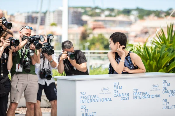 Cannes France Juillet 2021 Miyii Huang Assiste Photocall Gaey Les — Photo