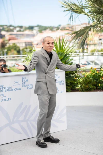 Cannes France Temmuz 2021 Yönetmen Jiazuo Cannes Film Festivali Ndeki — Stok fotoğraf