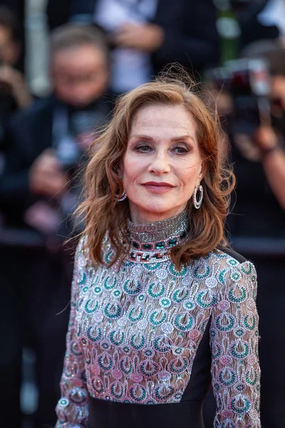 Cannes France Juillet 2021 Isabelle Huppert Assiste Projection Aline Voix — Photo