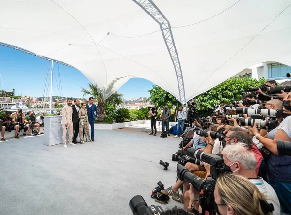 Cannes Francia Luglio 2021 Hilmir Snaer Gudnason Regista Valdimar Johannsson — Foto Stock