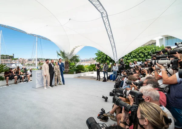 Cannes Francia Julio 2021 Hilmir Snaer Gudnason Director Valdimar Johannsson —  Fotos de Stock