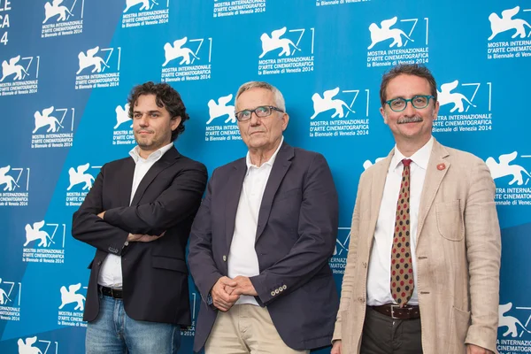 Davide Pozzi, Marco Bellocchio e Gian Luca Farinelli — Foto Stock