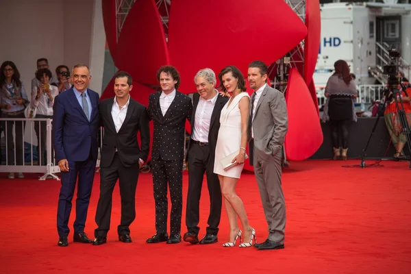 Alberto Barbera, Anton Elchin, Michael Almereyda, Milla Jovovich e Ethan Hawke — Fotografia de Stock