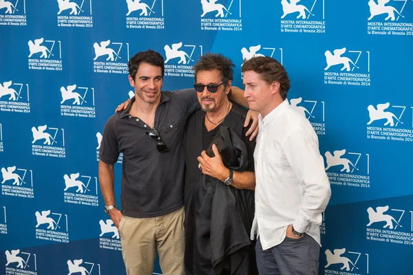 Chris messina, al pacino und david gordon green — Stockfoto