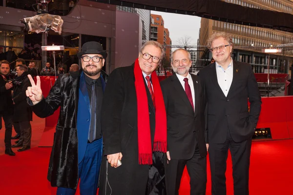 Krzysztof Zanussi, Piotr Gasowski i Dariusz Jabłoński — Zdjęcie stockowe