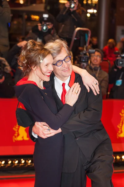Režisér Wim Wenders a manželka Donata Wenders — Stock fotografie