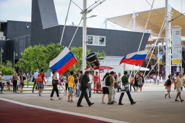 Rusya devlet başkanı Vladimir Putin Expo ziyaret