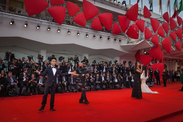 Chinese actor at Venice Film Festival — Stock Photo, Image