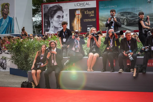 Photographers at 72nd Venice Film Festival — стокове фото