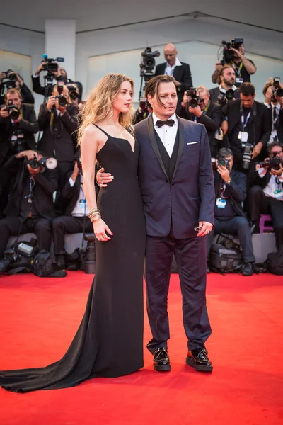 Johnny depp, amber gehoord — Stockfoto