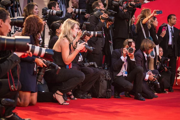 Photographers at 72nd Venice Film Festival — Stock Fotó