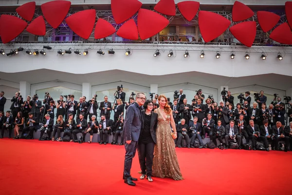 Guests attend premiere for Black Mass — 스톡 사진