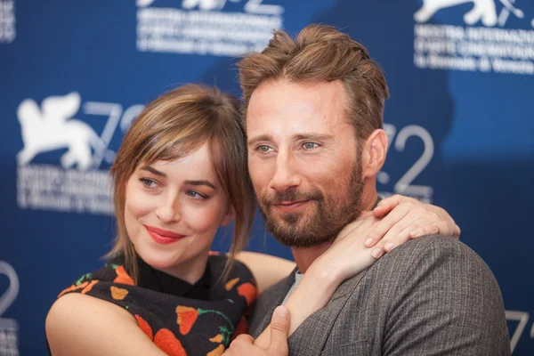 Matthias Schoenaerts, Dakota Johnson — Stok fotoğraf