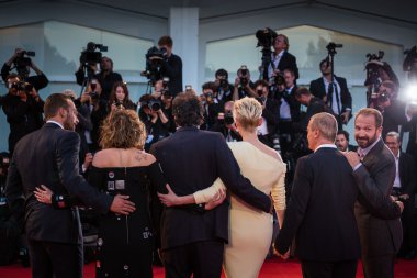 Matthias Schoenaerts, Dakota Johnson, Luca Guadagnino, Tilda Swinton, Corrado Guzzanti, Ralph Fiennes