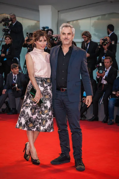 Sheherazade Goldsmith, Alfonso Cuaron - Stock-foto