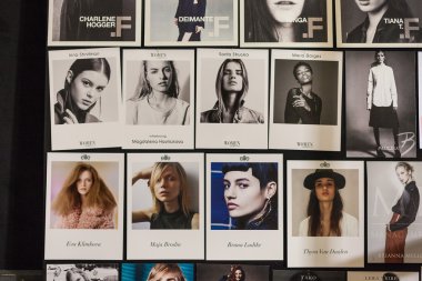 Model board on the Genny fashion show