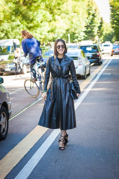 Guest on Fendi fashion show — Stock Photo, Image